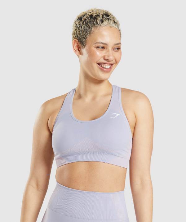Damske Športové Podprsenky Gymshark Vital Seamless 2.0 Siva Modre | ZK0246978